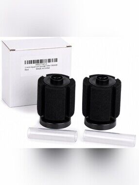2 Pack Aquarium Sponge Filters 2" Air Driven Bio Foam Filter for Betta Shrimp